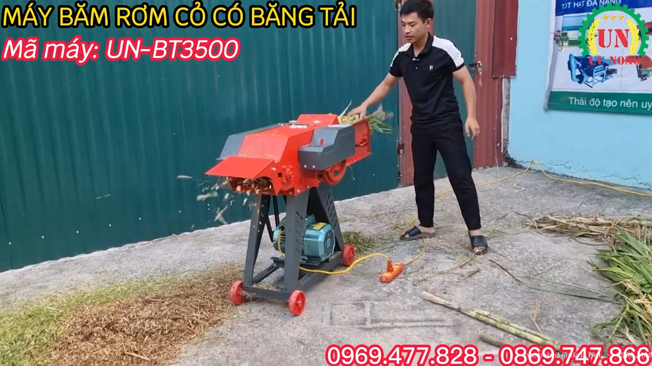Máy Băm Rơm Cỏ Công Suất Lớn Mẫu Mới