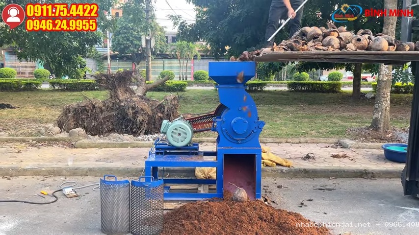 Máy Băm Xơ Dừa – Cơ Hội Kinh Doanh Mùn Dừa Cuối Năm Hiệu Quả