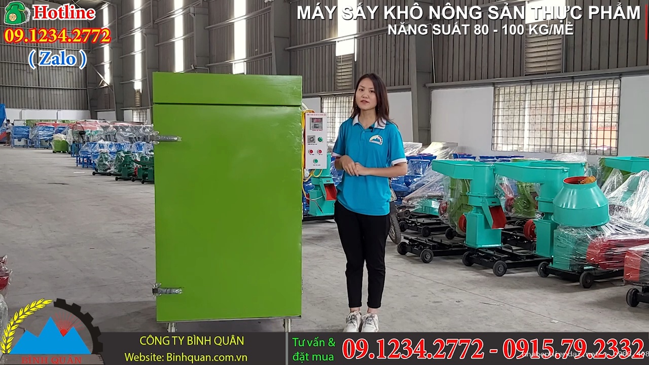 Máy sấy khô nông sản thực phẩm 10 ngăn