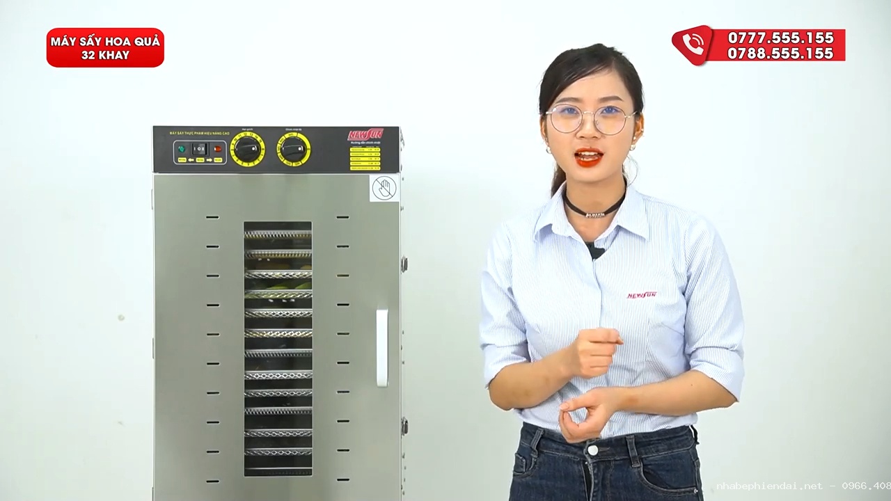 Máy sấy hoa quả 32 khay hiệu năng cao cho trái cây dẻo và thực phẩm đa dạng
