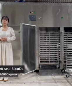 Máy Sấy Lạnh MSL-5000DL – 8 Xe Khay, 128 Khay Sấy, Năng Suất 500-1000kg/mẻ