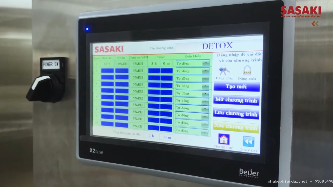 Máy sấy lạnh SASAKI với 10 điểm nổi bật trong sấy nông sản và thực phẩm