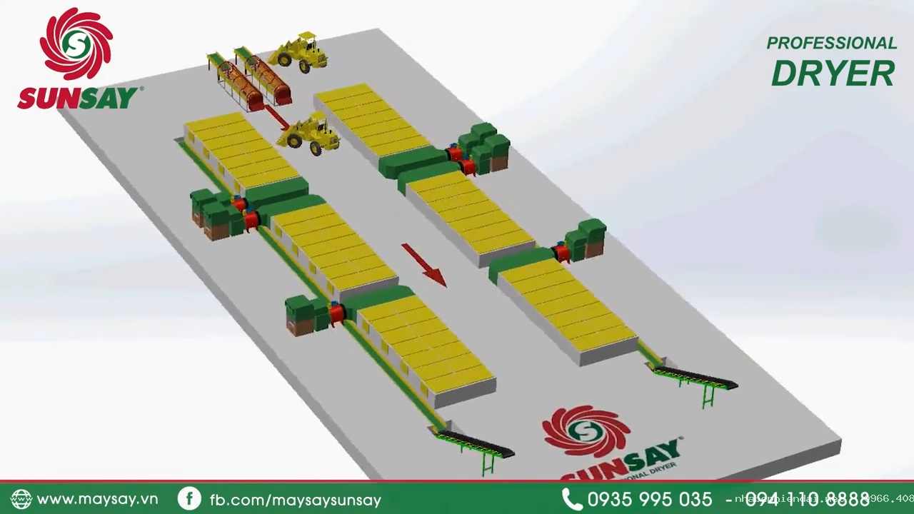 Máy Sấy Lúa Tĩnh Vỉ Ngang Năng Suất 150 Tấn/Mẻ