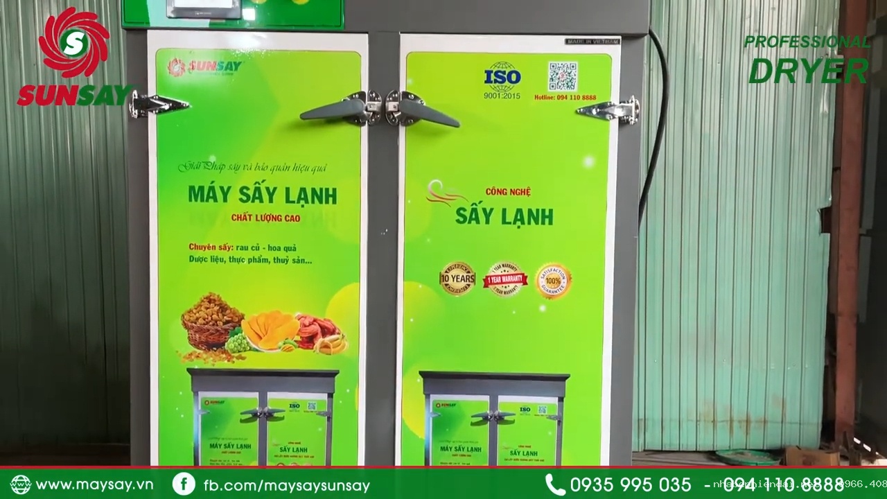 Máy sấy lạnh đối lưu gió 3D 40 khay – Công nghệ sấy lạnh tuần hoàn gió hiện đại