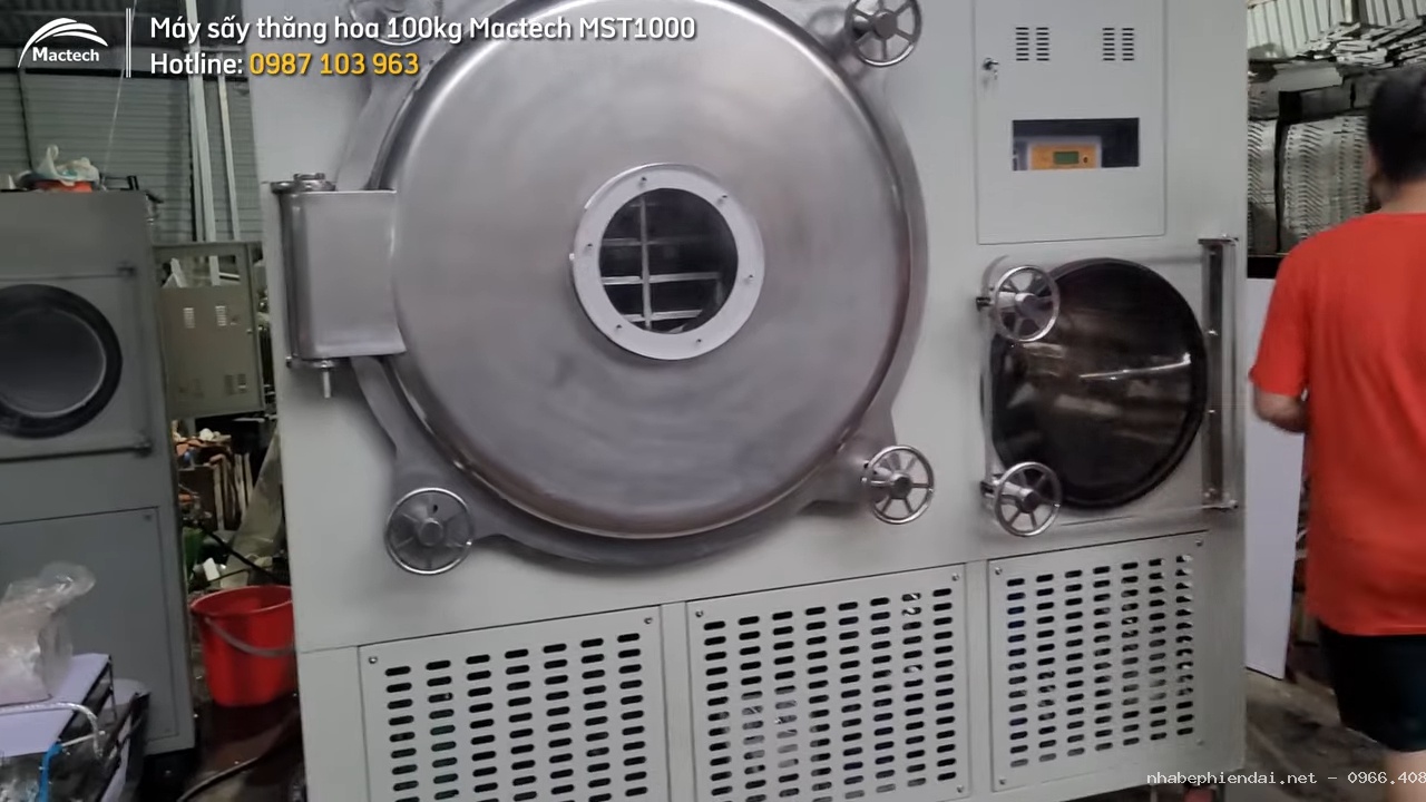 Máy sấy thăng hoa 100kg Mactech MST1000