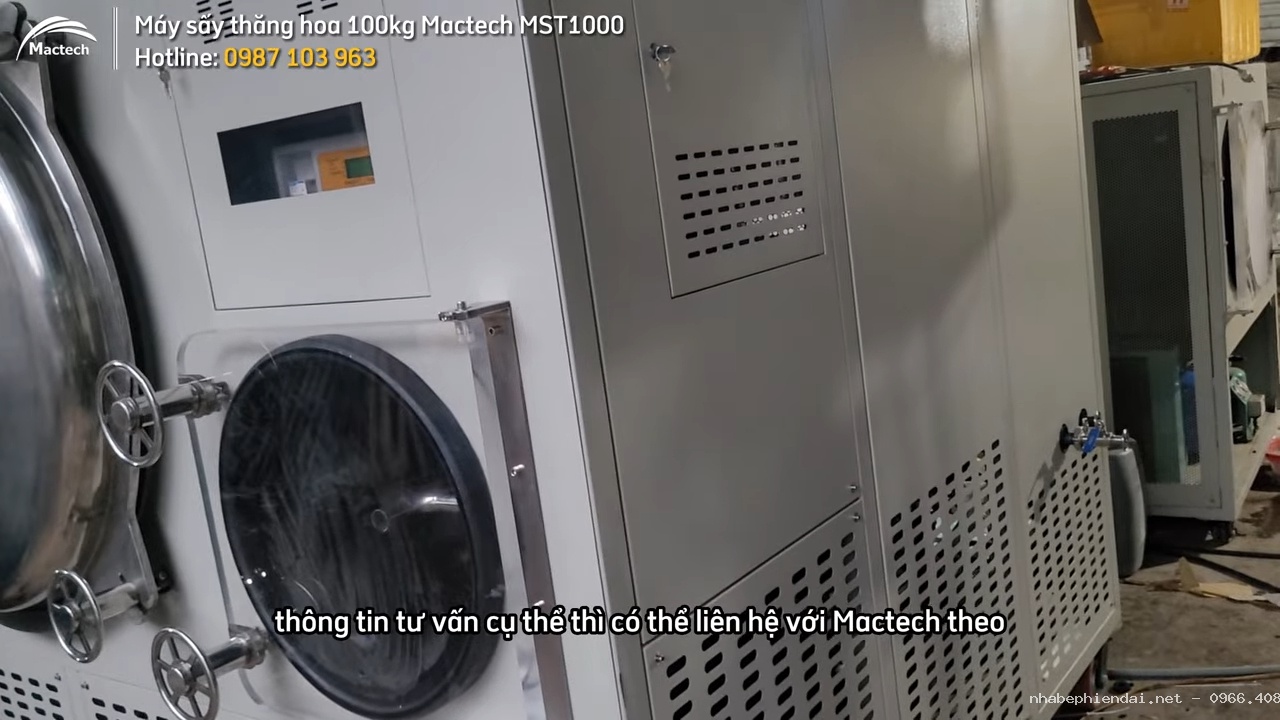 Máy sấy thăng hoa 100kg Mactech MST1000