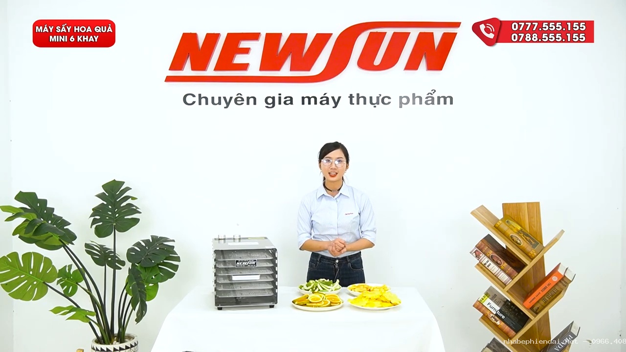 Máy Sấy Hoa Quả Mini 6 Khay