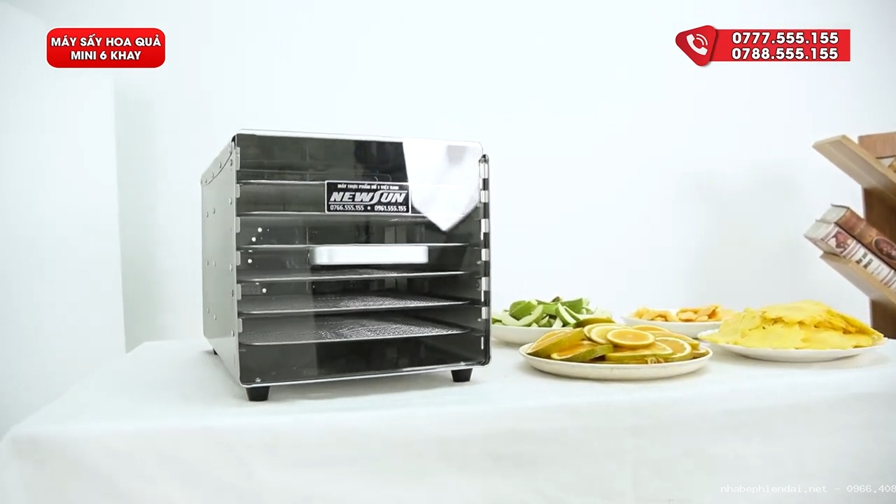 Máy Sấy Hoa Quả Mini 6 Khay