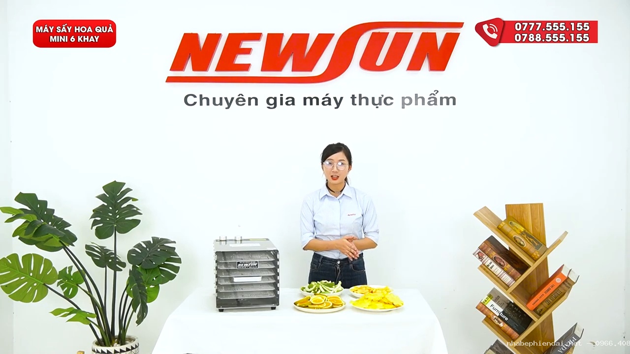 Máy Sấy Hoa Quả Mini 6 Khay