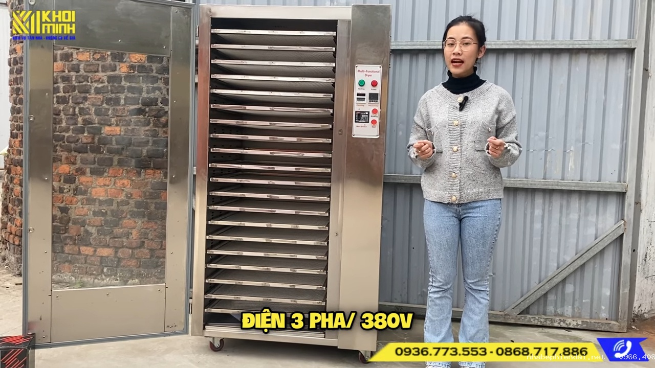 Máy sấy thực phẩm đa năng mini 20 khay inox 304