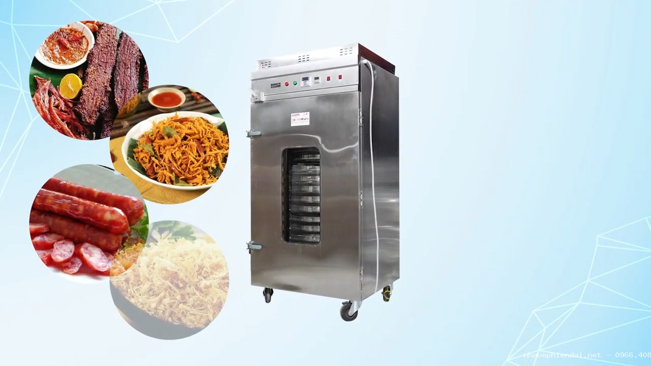Máy Sấy Thực Phẩm 16 Khay Xoay Việt Nam