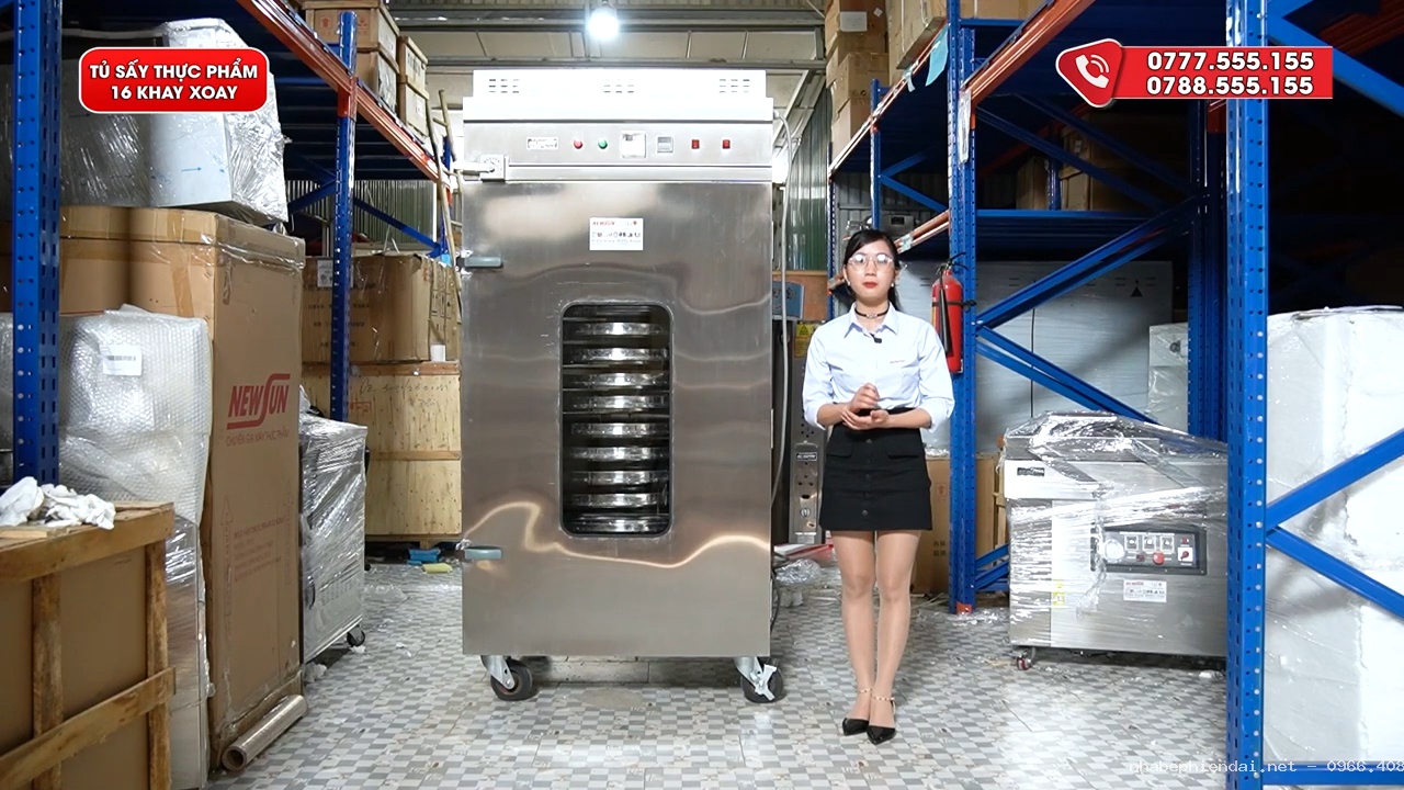 Máy Sấy Thực Phẩm 16 Khay Xoay Việt Nam