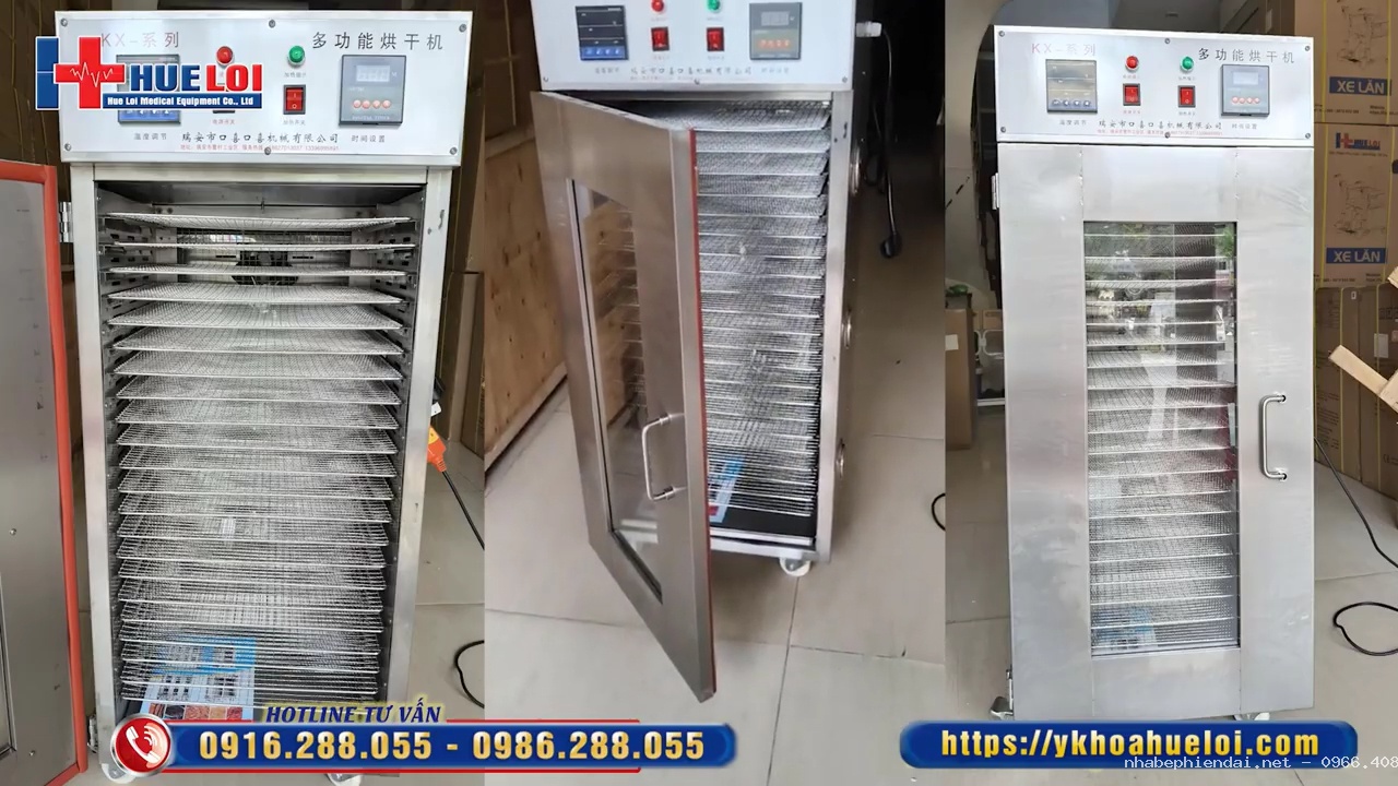 Máy Sấy Dược Liệu 1 Cửa 22 Tầng