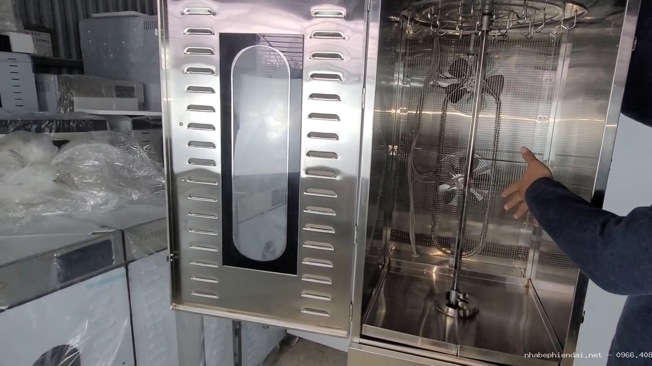 Máy sấy lạp xưởng lớn 50–60kg/mẻ sấy thịt, xúc xích, lạp xưởng