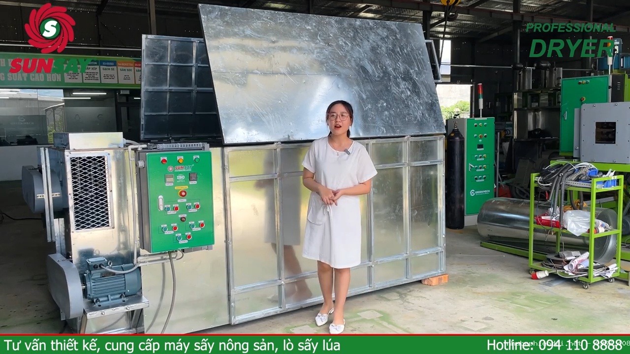 Máy sấy nông sản SUNSAY công suất 1 tấn
