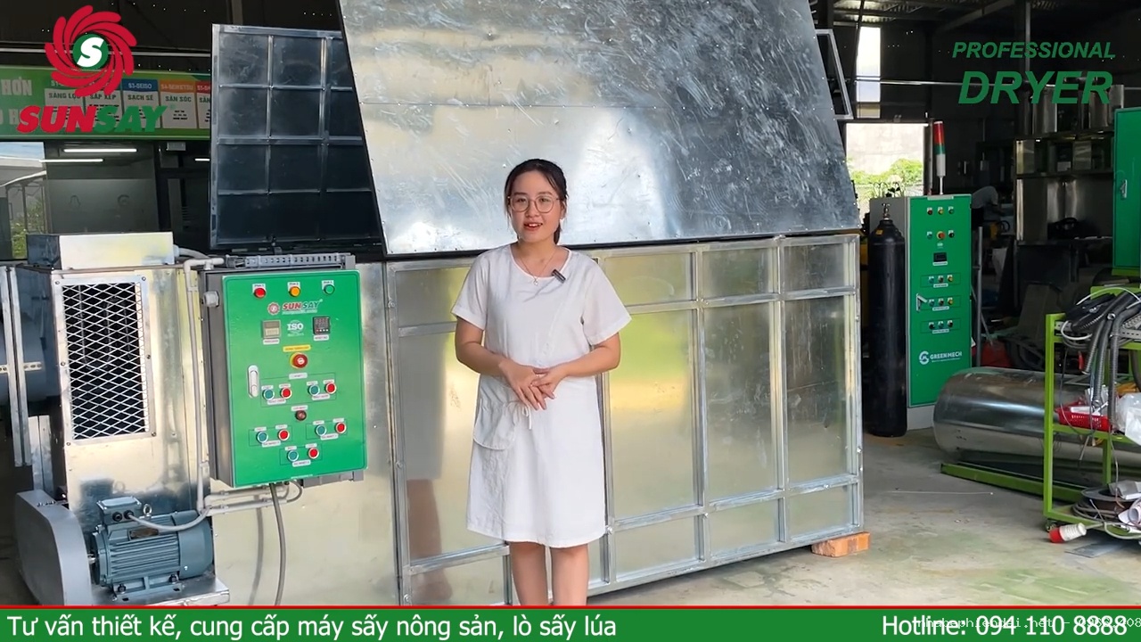 Máy sấy nông sản SUNSAY công suất 1 tấn