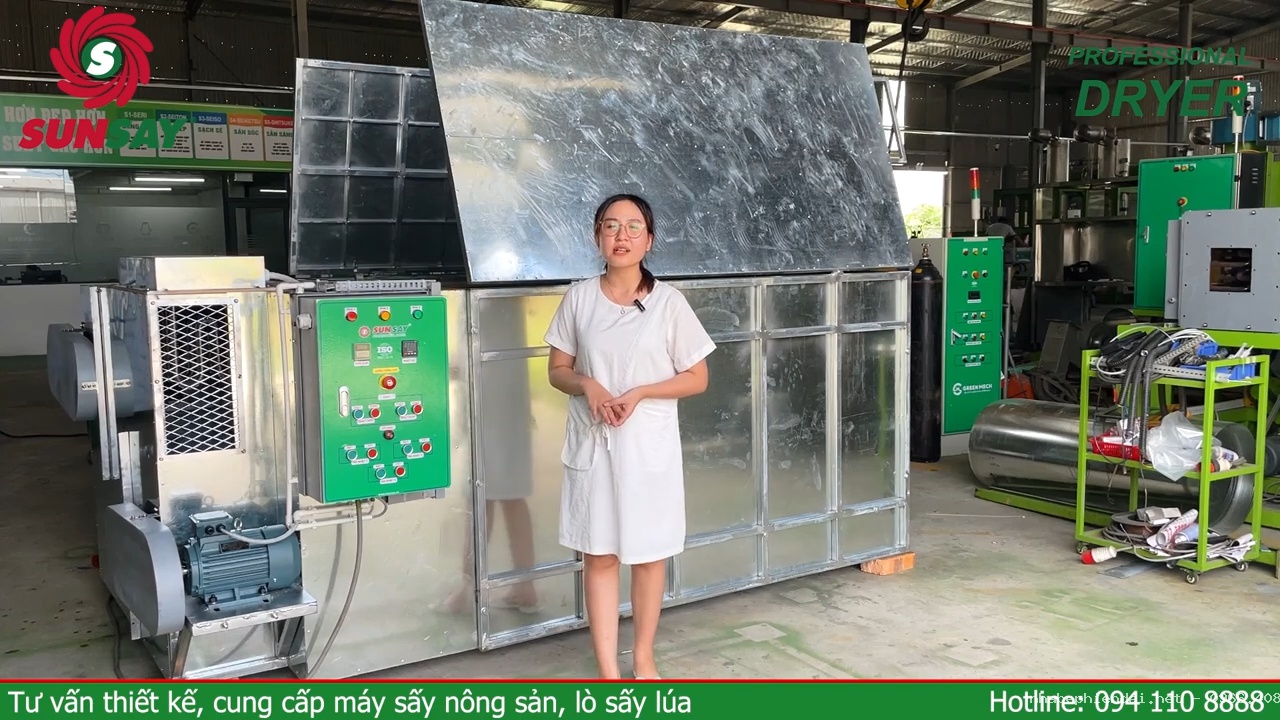 Máy sấy nông sản SUNSAY công suất 1 tấn