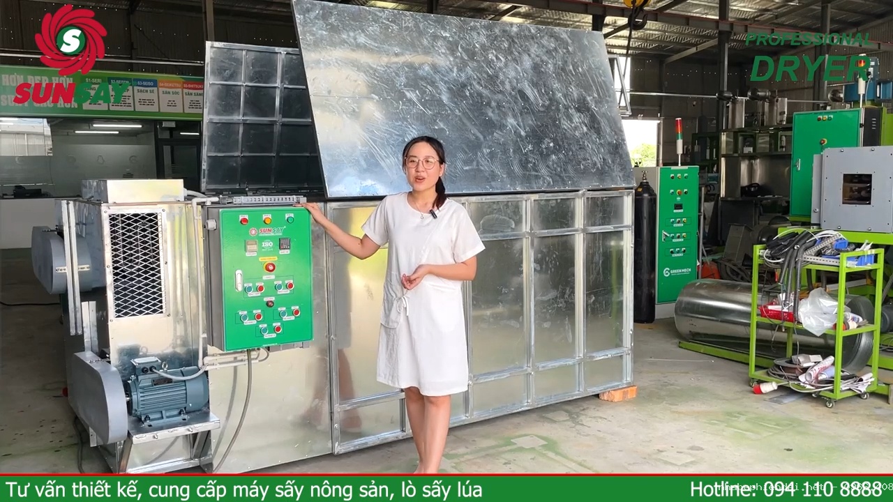 Máy sấy nông sản SUNSAY công suất 1 tấn