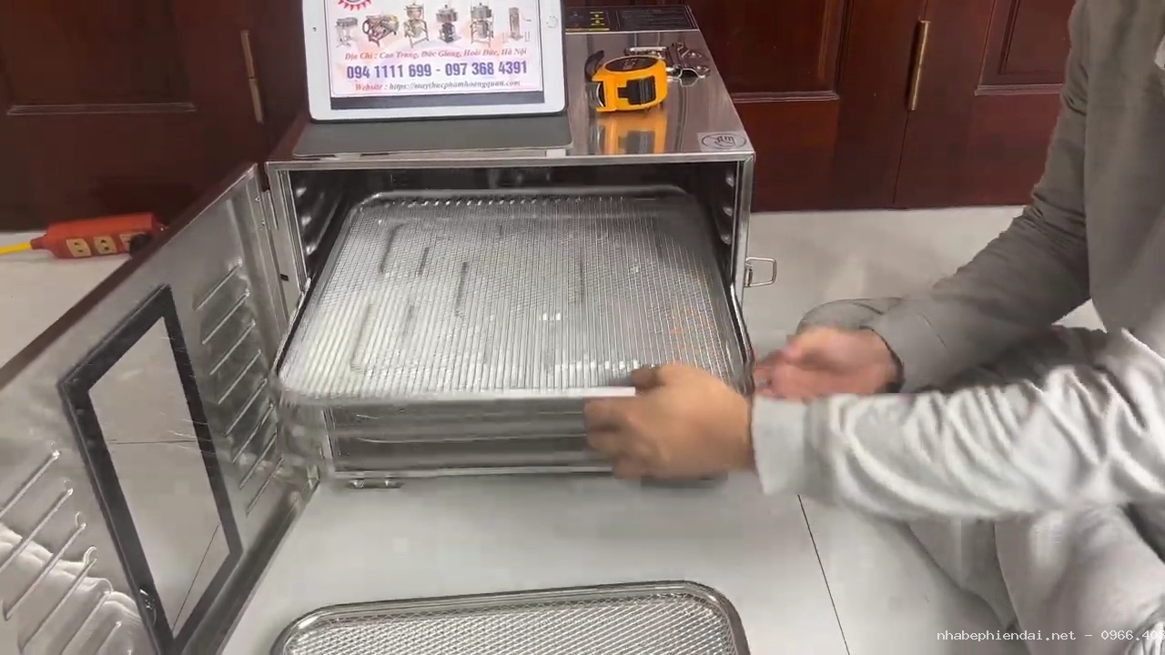 Máy sấy hoa quả sấy thực phẩm dược liệu hải sản 10 khay