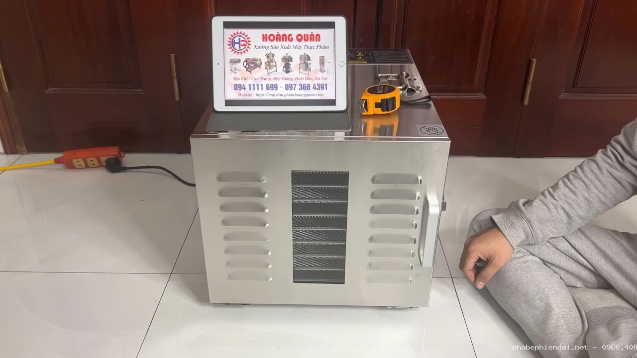 Máy sấy hoa quả sấy thực phẩm dược liệu hải sản 10 khay