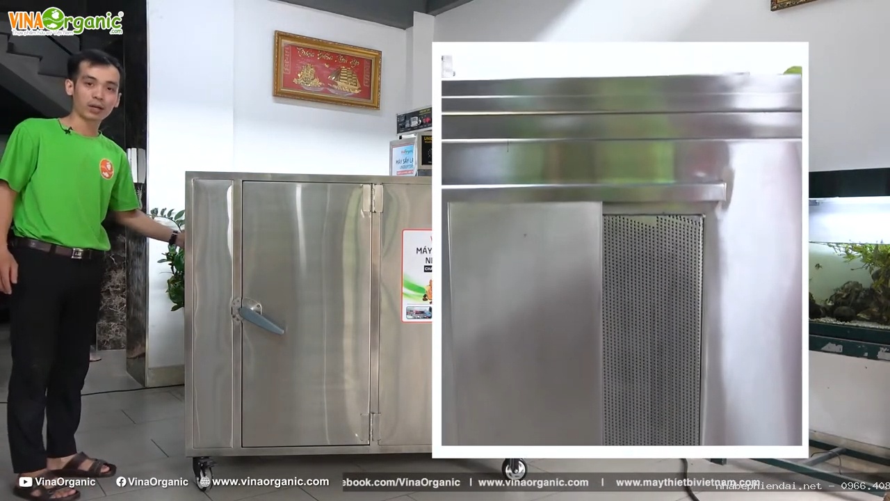 Hướng dẫn máy sấy thực phẩm 12 khay 40x60cm inox