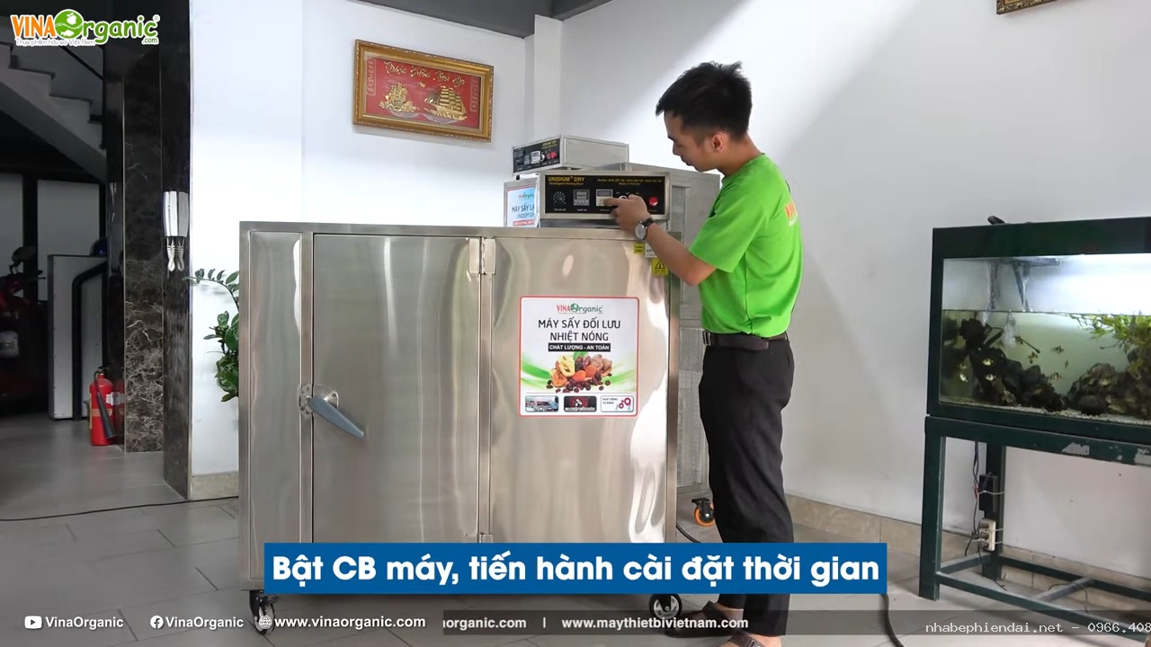 Hướng dẫn máy sấy thực phẩm 12 khay 40x60cm inox