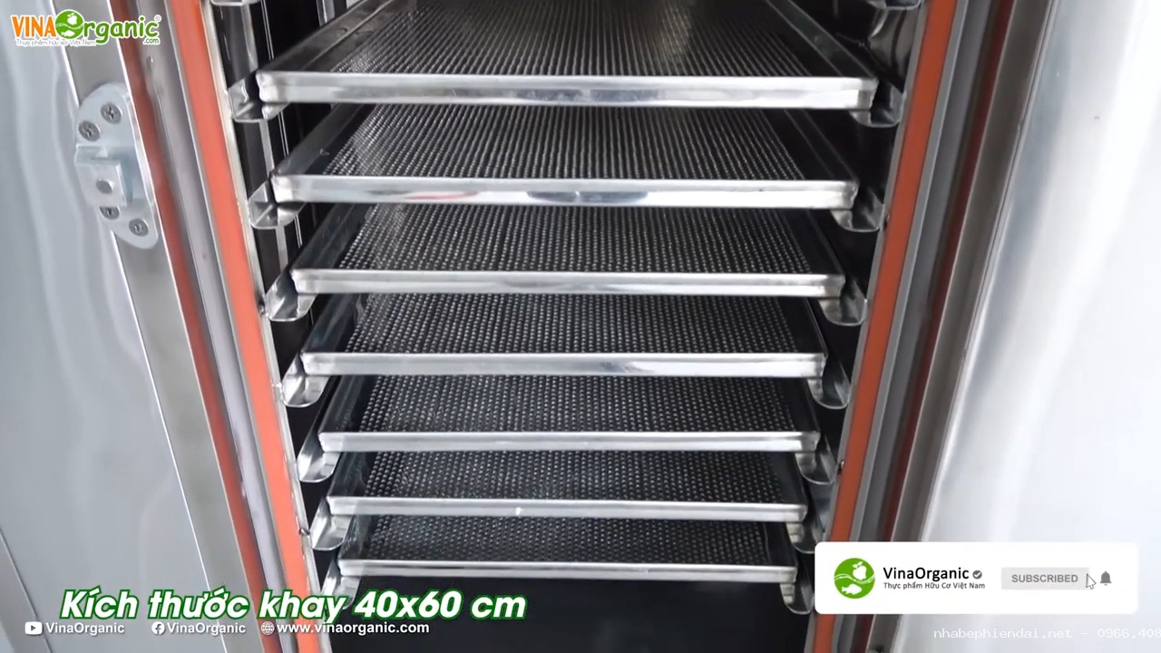 Hướng dẫn máy sấy thực phẩm 12 khay 40x60cm inox
