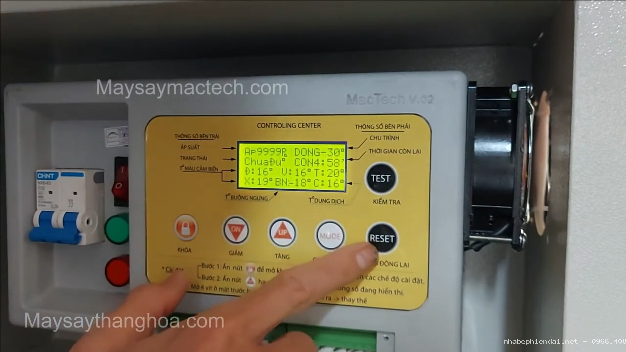 Bộ Điều Khiển Máy Sấy Thăng Hoa Và Hướng Dẫn Cài Đặt Thông Số