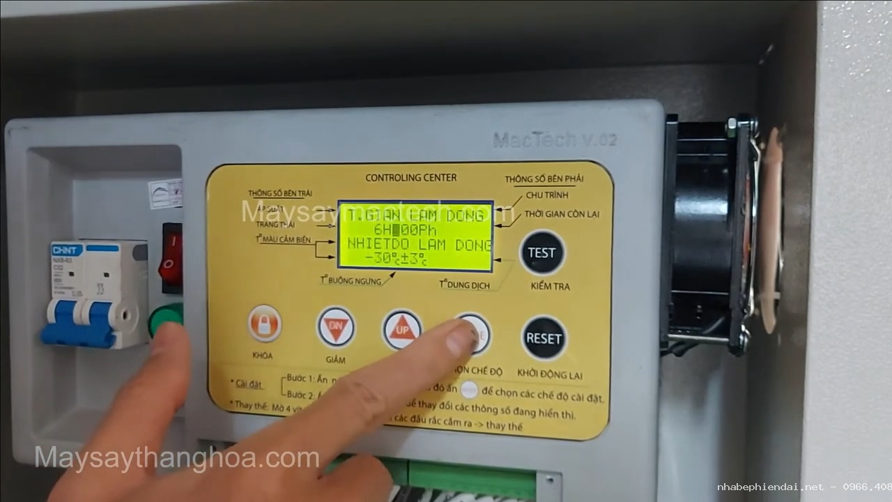 Bộ Điều Khiển Máy Sấy Thăng Hoa Và Hướng Dẫn Cài Đặt Thông Số