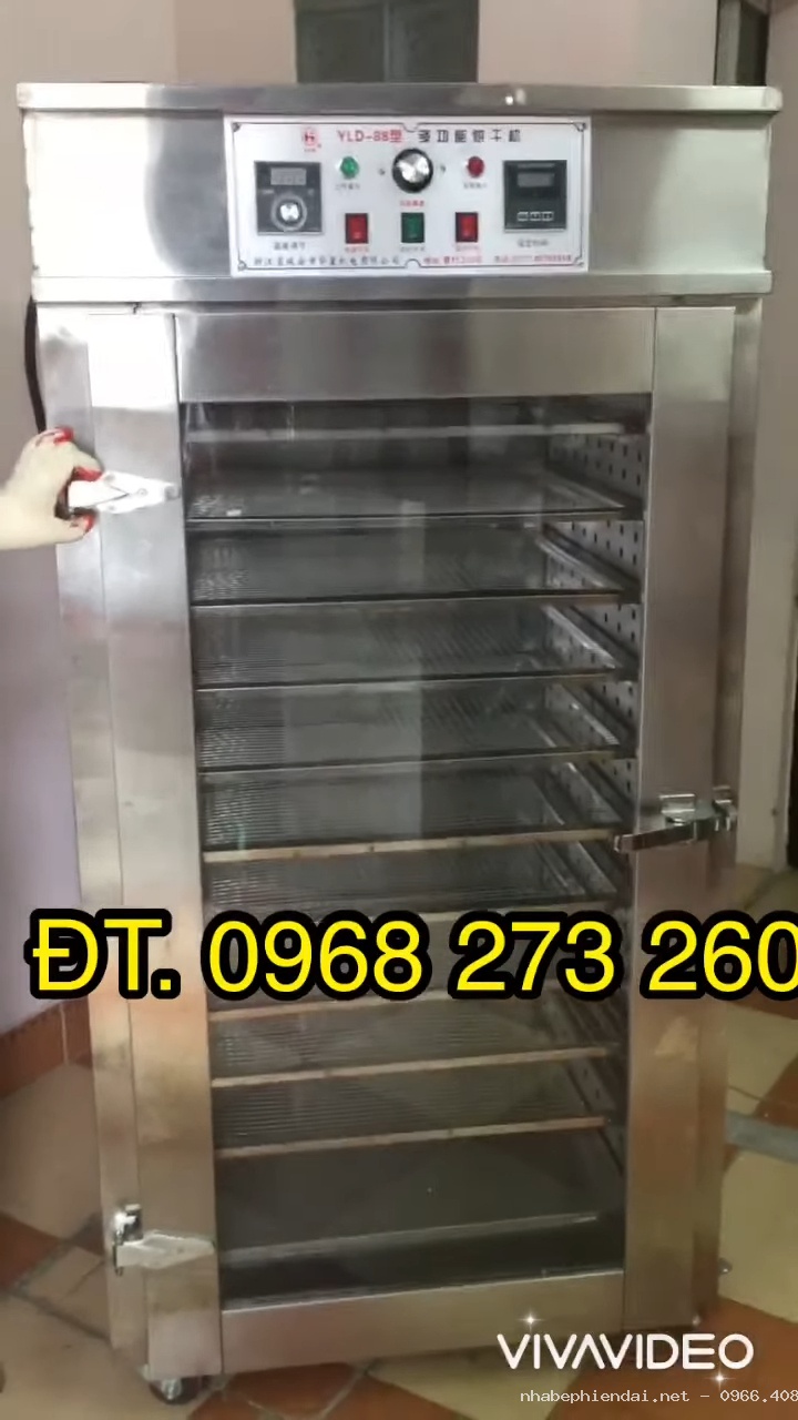 Tủ sấy dược liệu 10 khay vuông sấy nông sản, sấy thuốc nam