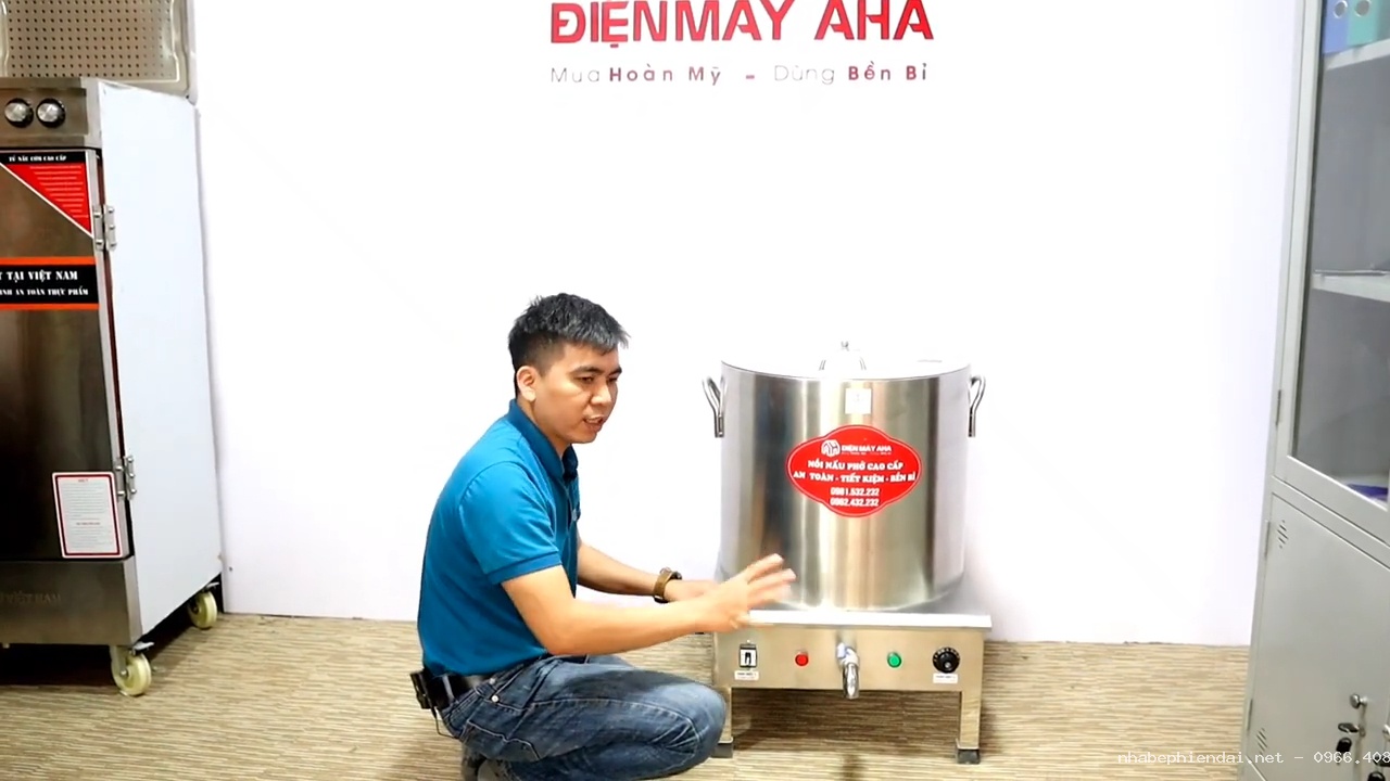 Hướng dẫn sử dụng nồi nấu hủ tiếu inox 304 dung tích 100 lít an toàn, tiết kiệm điện và bền bỉ