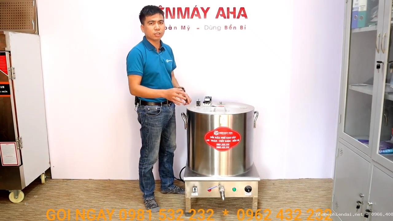 Hướng dẫn sử dụng nồi nấu hủ tiếu inox 304 dung tích 100 lít an toàn, tiết kiệm điện và bền bỉ