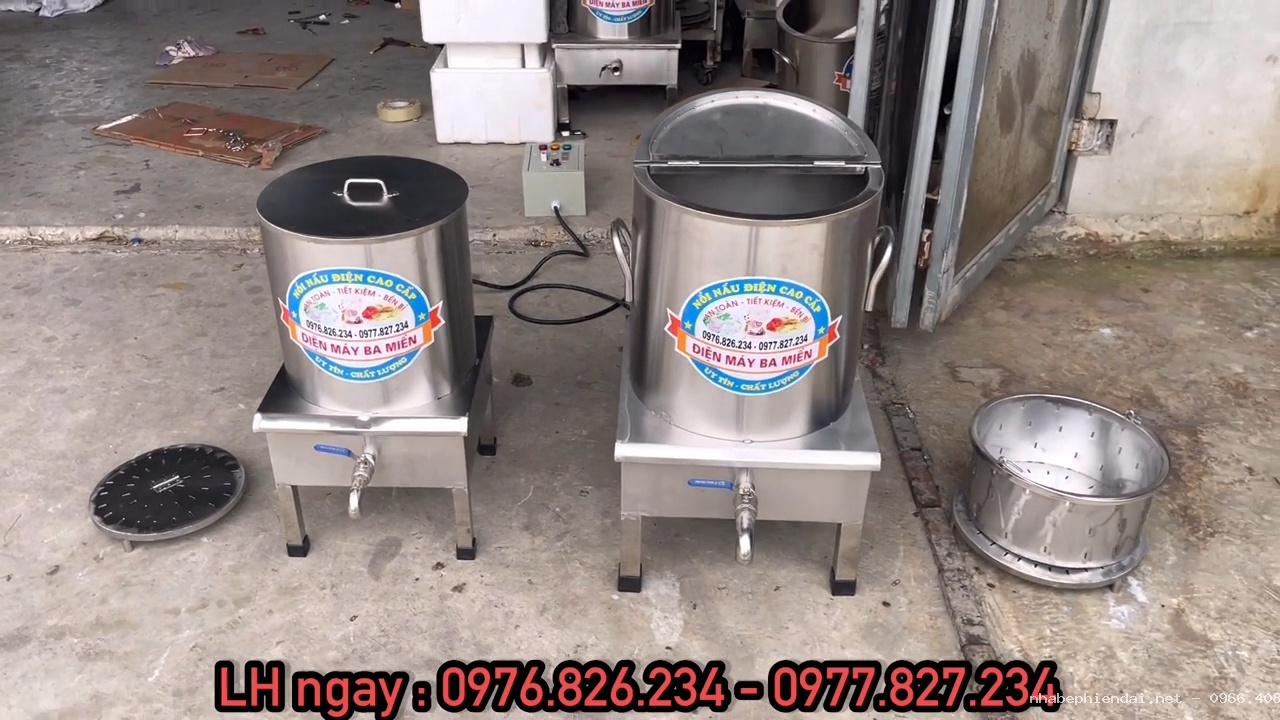 Nồi nấu phở công nghiệp inox 30L và 60L – Hướng dẫn sử dụng đúng cách, an toàn và tiết kiệm điện