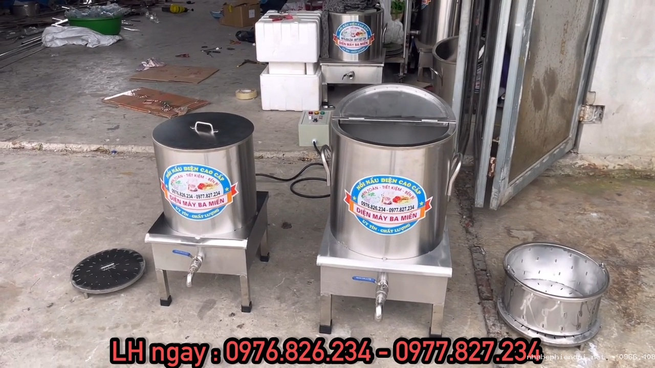 Nồi nấu phở công nghiệp inox 30L và 60L – Hướng dẫn sử dụng đúng cách, an toàn và tiết kiệm điện
