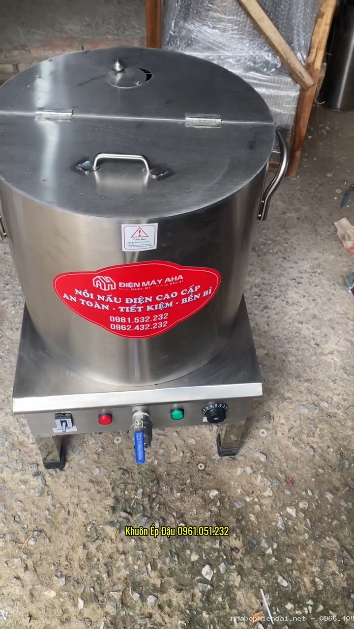 Nồi nấu hủ tiếu inox 60L đa năng – Ninh xương và trụng hủ tiếu trong cùng một thiết bị