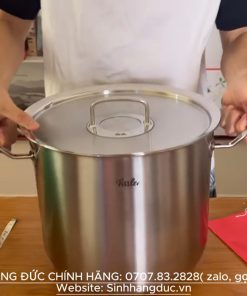 Nồi luộc gà Fissler Original Prof Collection 14L Size 28 nhập khẩu Đức - chi tiết máy 3