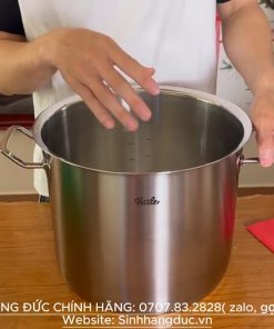 Nồi luộc gà Fissler Original Prof Collection 14L Size 28 nhập khẩu Đức - chi tiết máy 5
