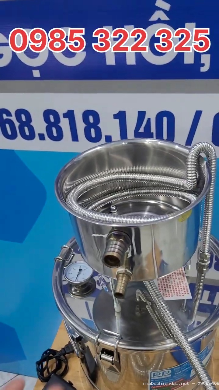 Nồi trưng cất tinh dầu inox dung tích 20 lít