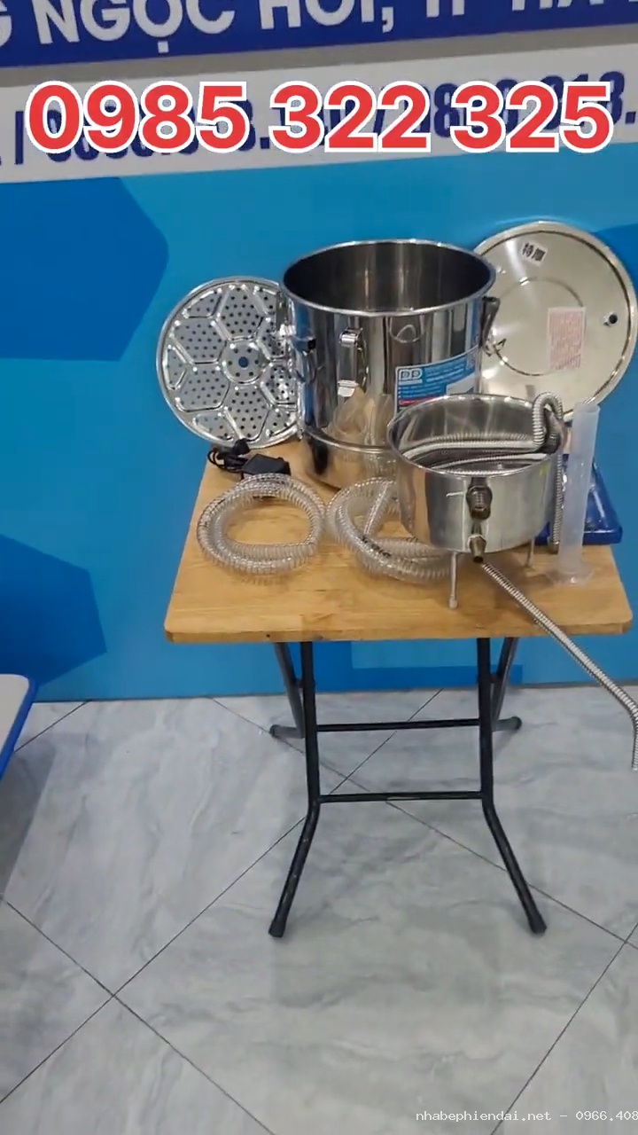 Nồi trưng cất tinh dầu inox dung tích 20 lít