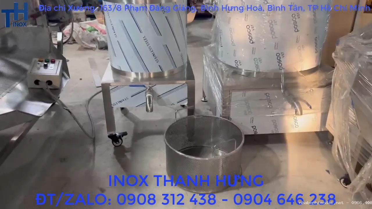 Nồi nấu bánh chưng bánh tét bằng điện 100L