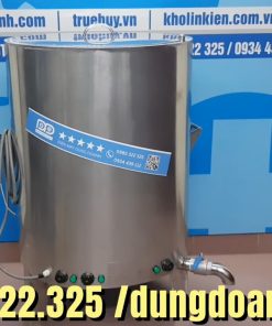 Nồi nấu cám lợn 300L inox 304 truyền nhiệt bằng dầu