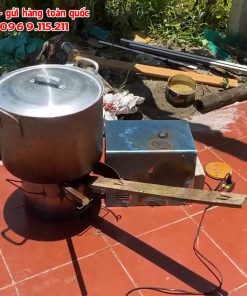 Bếp củi C30 đun nồi lớn bằng củi dài tiết kiệm nhiên liệu