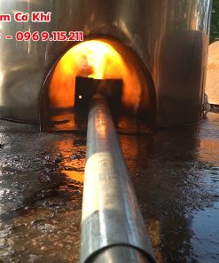 Nồi nấu cám lợn hơn 1 khối inox 304 dùng nhớt thải