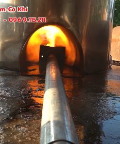 Nồi nấu cám lợn hơn 1 khối dùng nhớt thải - chi tiết máy 4