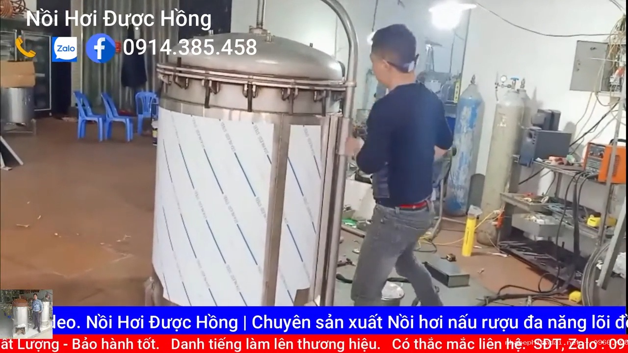 Nồi áp hơi inox dùng nấu dược thảo, nấu cao theo yêu cầu