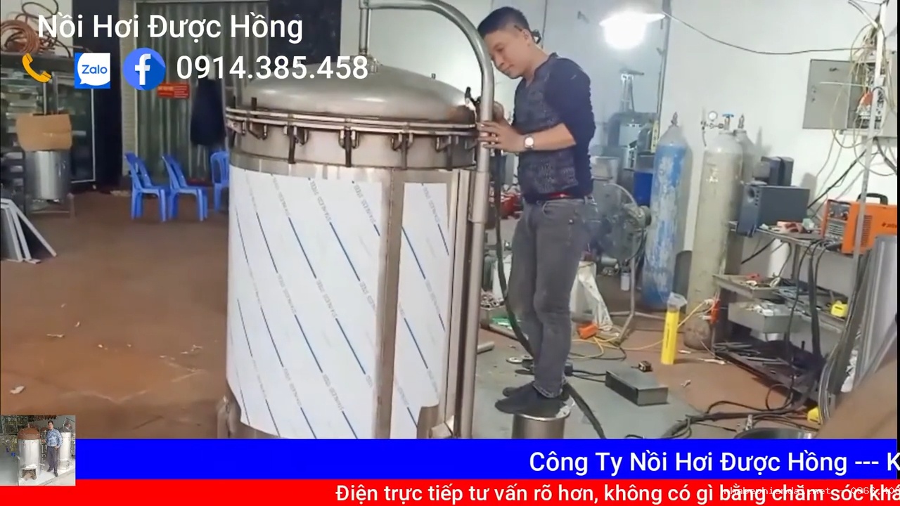 Nồi áp hơi inox dùng nấu dược thảo, nấu cao theo yêu cầu