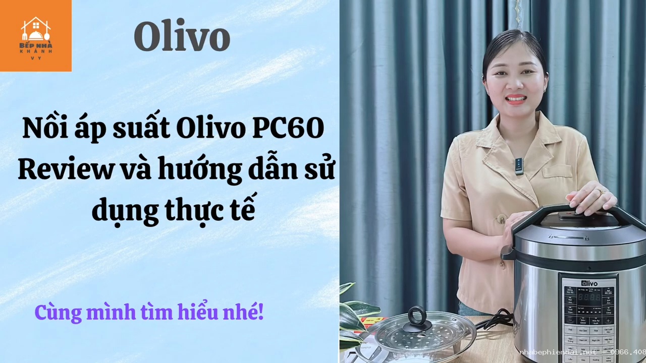 Nồi áp suất Olivo PC60 đa năng 6 lít inox 304