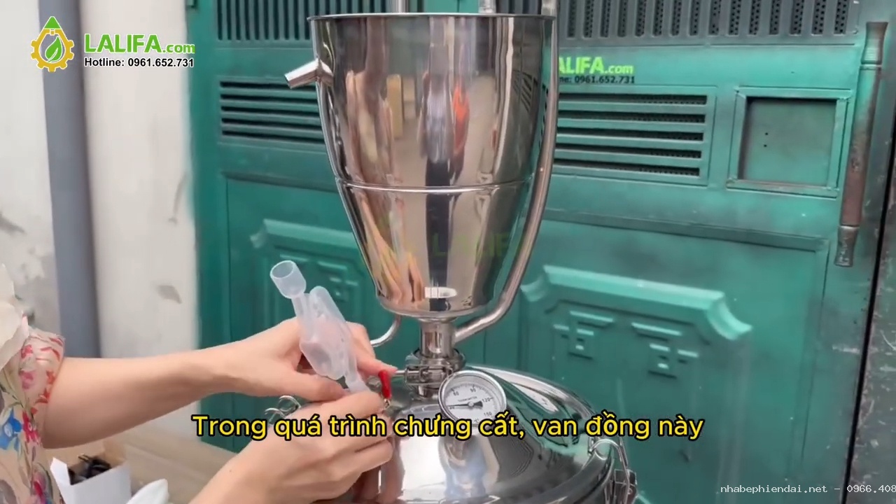 Hướng dẫn lắp đặt nồi chưng cất tinh dầu điện 15L