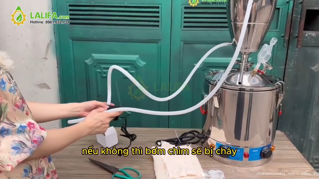 Hướng dẫn lắp đặt nồi chưng cất tinh dầu điện 15L