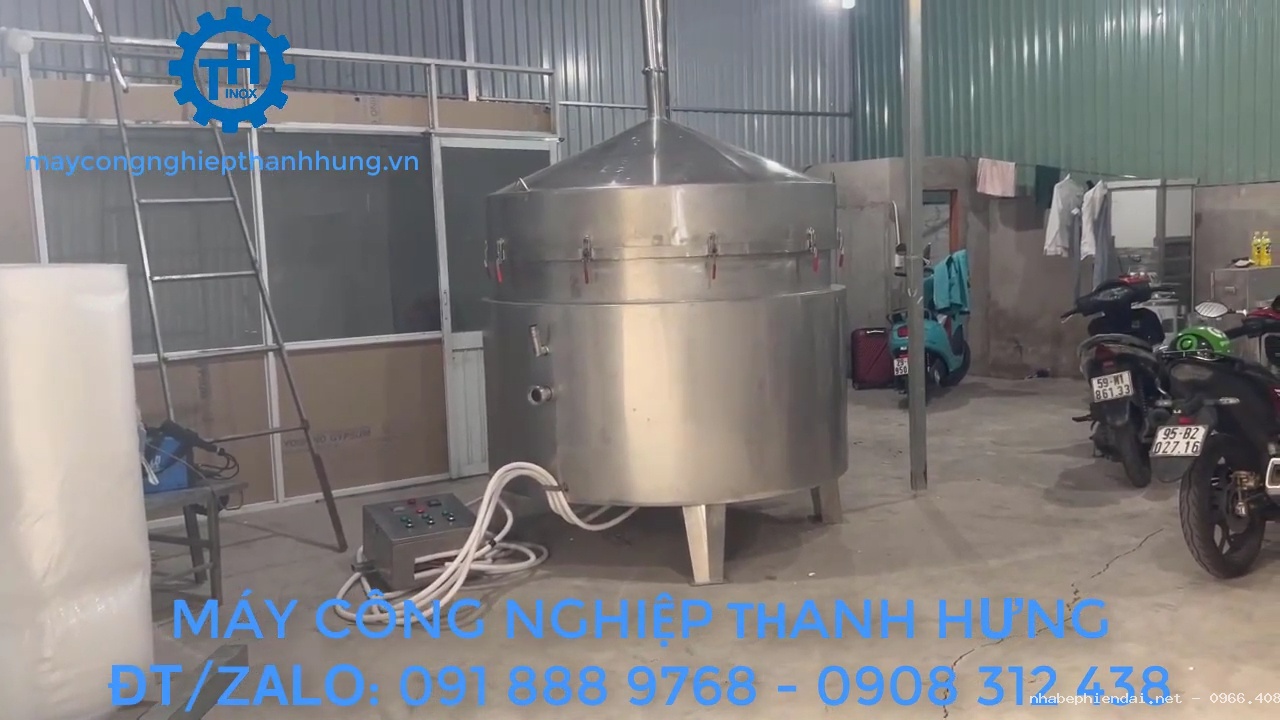 NỒI CHƯNG CẤT TINH DẦU BẰNG ĐIỆN 2000 LÍT 3 LỚP GIA NHIỆT CÁCH THỦY